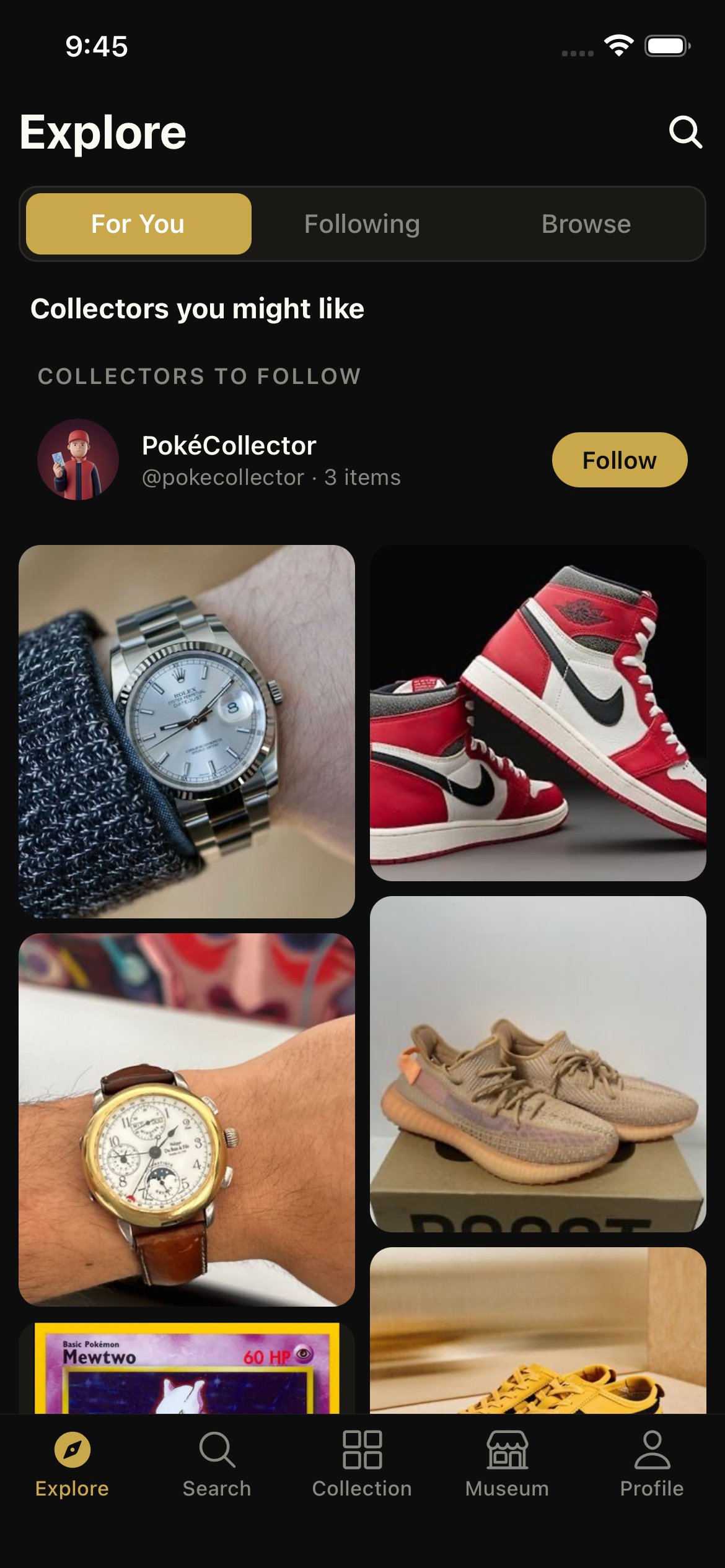 Explore feed screen